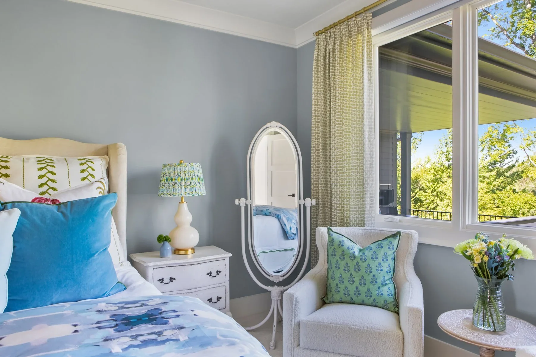Sophisticated interior with layered lighting and refined material detail